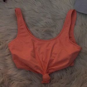 Knot tie swim top
